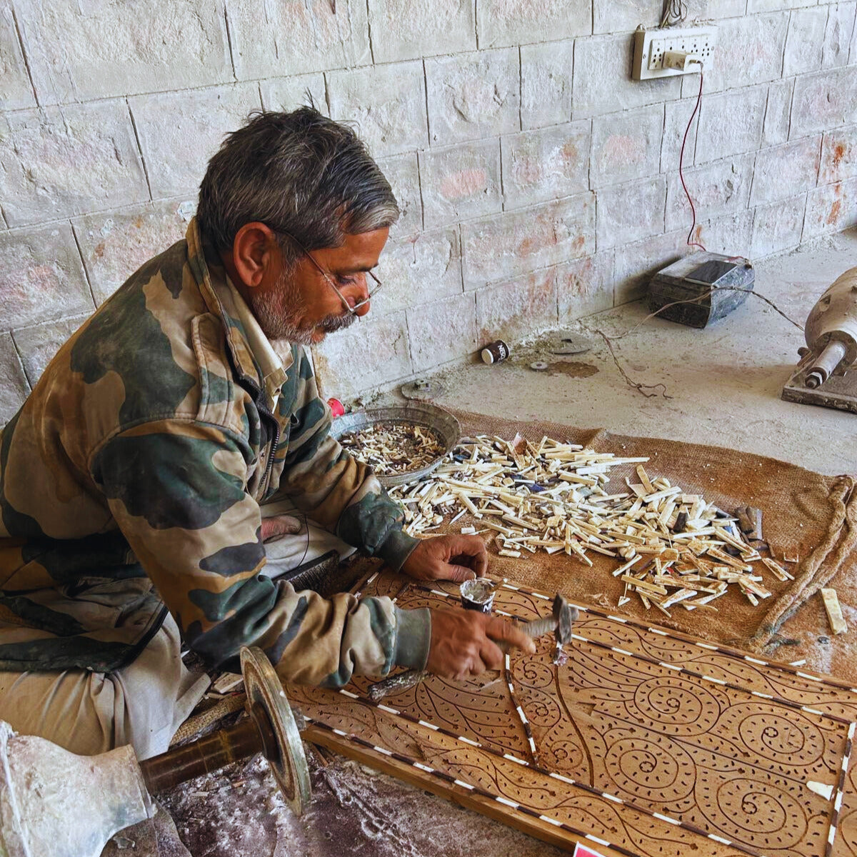 Meet the Artisans: The Hands Behind Bone and Mother of Pearl Inlay