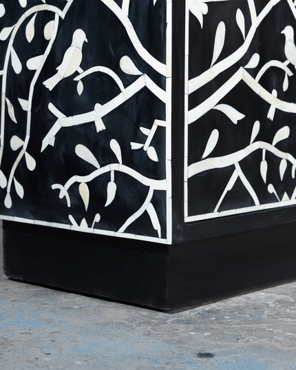 Chinoiserie Bird Bone Inlay Cabinet