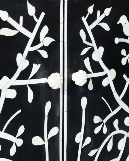 Chinoiserie Bird Bone Inlay Cabinet