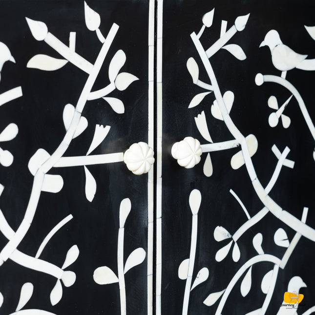 Chinoiserie Bird Bone Inlay Cabinet