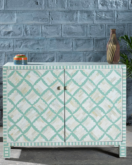 Clover Bone Inlay Cabinet