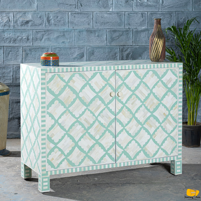 Clover Bone Inlay Cabinet