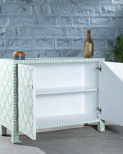 Clover Bone Inlay Cabinet