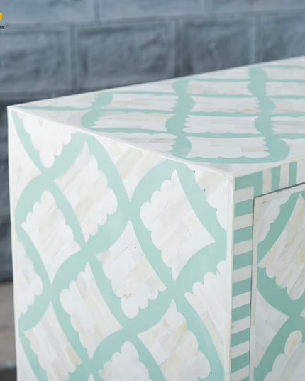 Clover Bone Inlay Cabinet