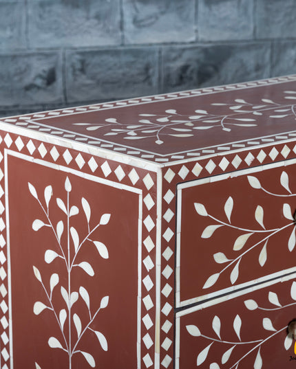 Terracotta Vine Chest of Drawers