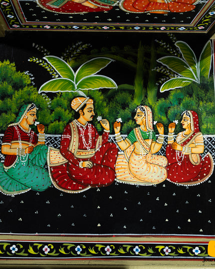 Anglo-Indian Hand-Painted Rajasthani Chair