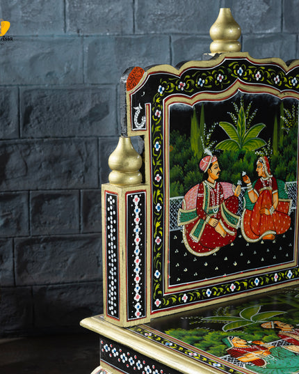 Anglo-Indian Hand-Painted Rajasthani Chair