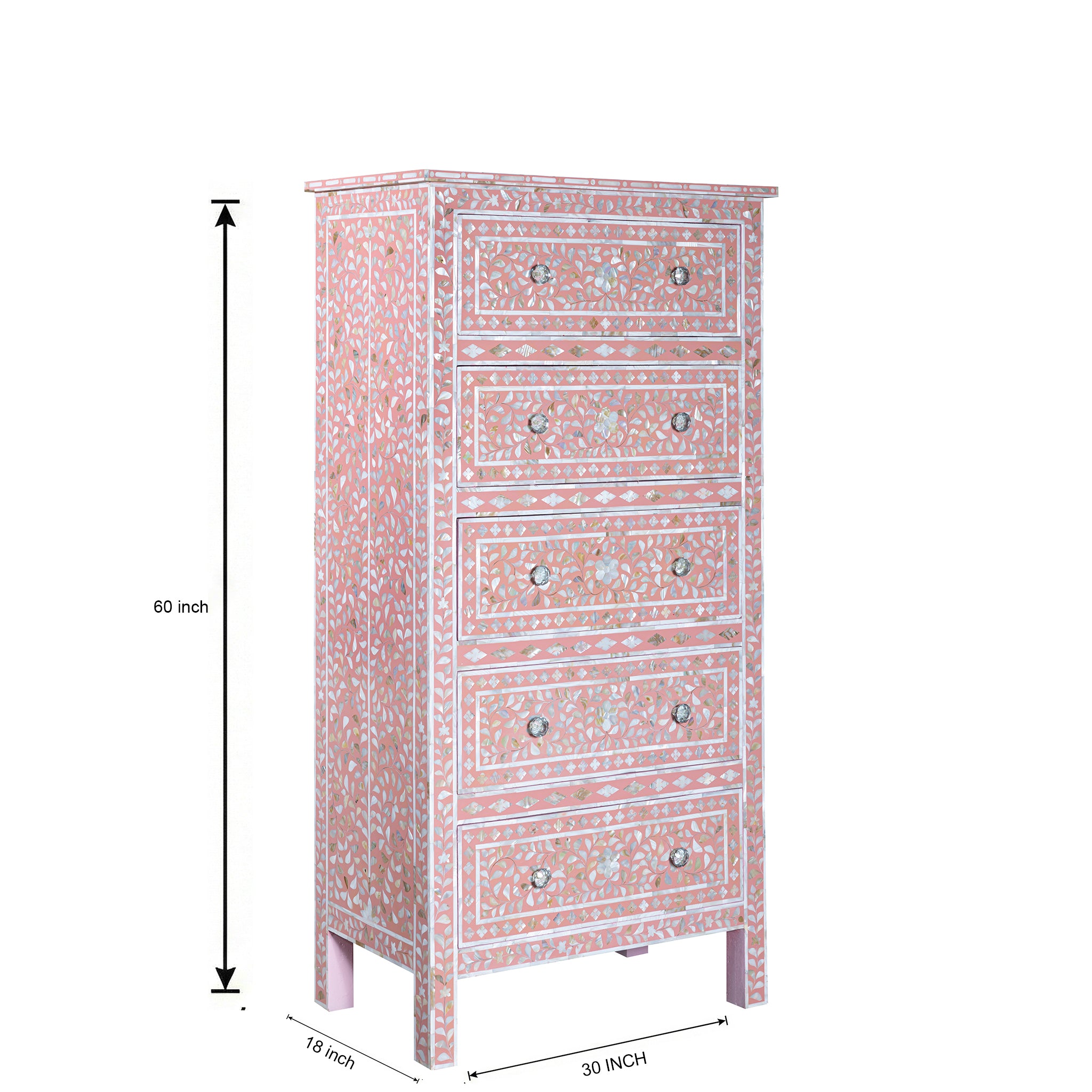 Blush Pink Mother of Pearl Dresser – Journey2Asia