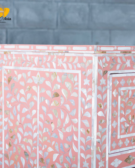 Blush Pink Mother of Pearl Dresser