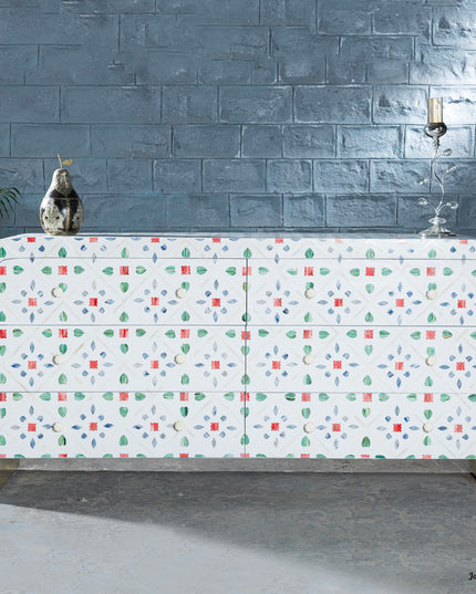 Peranakan-Inspired Bone Inlay Console Table