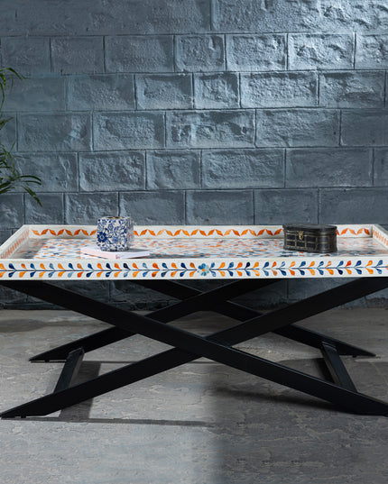 Peranakan-Inspired Bone Inlay Coffee Table