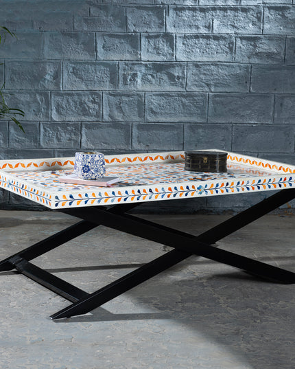 Peranakan-Inspired Bone Inlay Coffee Table