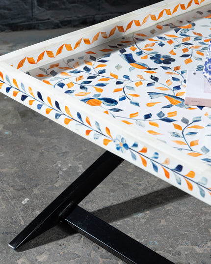 Peranakan-Inspired Bone Inlay Coffee Table