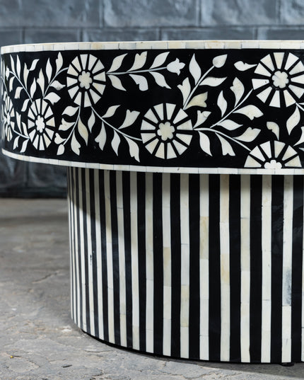 Floral Oval Coffee Table