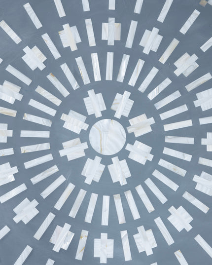 Mandala Mother of Pearl Inlay Coffee Table – Set of 3