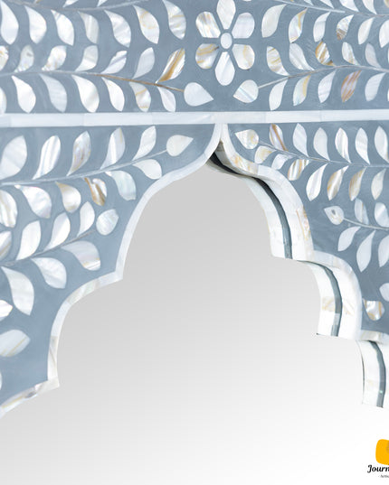 Floral Moroccan Arch Mother of Pearl Mirror