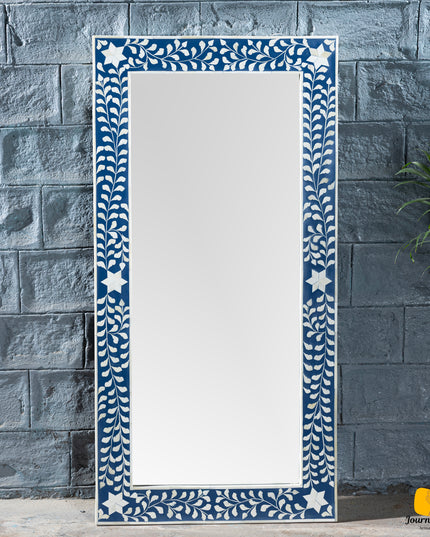 Floral Vine Bone Inlay Mirror