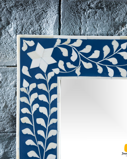 Floral Vine Bone Inlay Mirror