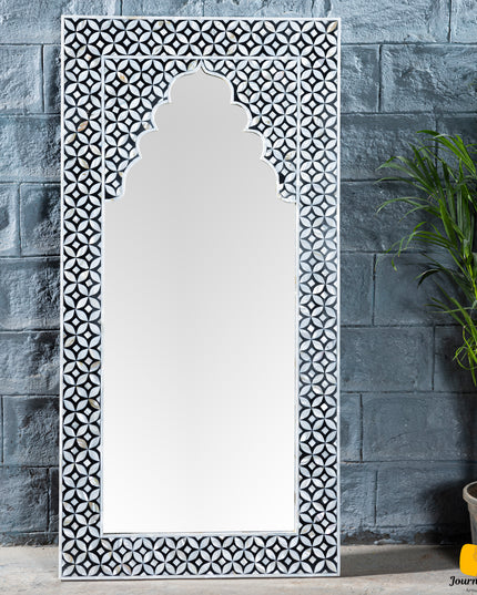 Moroccan Arch Mother of Pearl Inlay Mirror