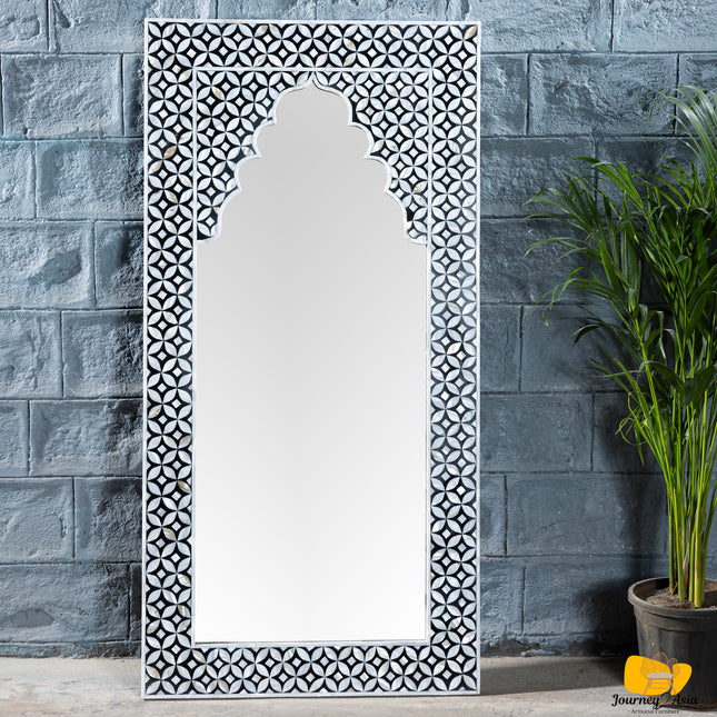 Moroccan Arch Mother of Pearl Inlay Mirror