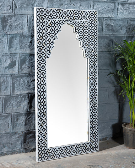 Moroccan Arch Mother of Pearl Inlay Mirror