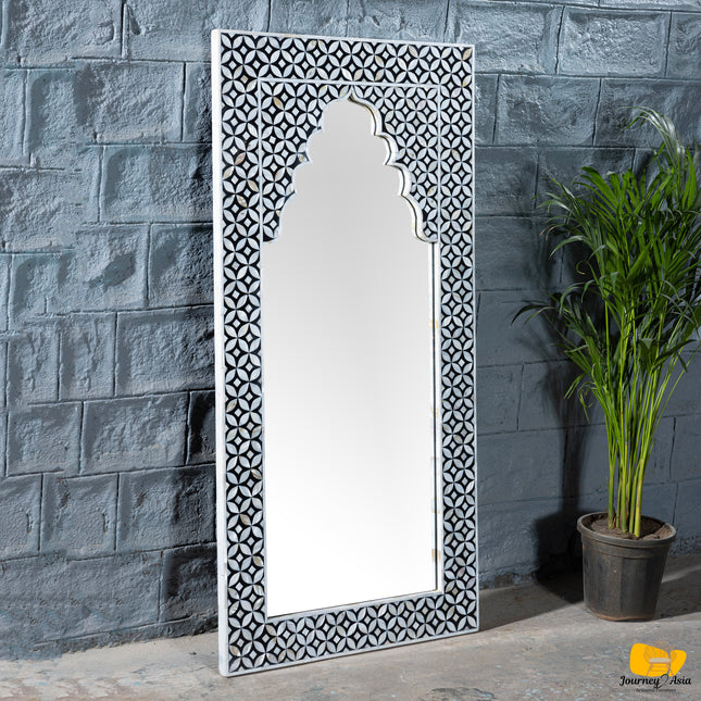 Moroccan Arch Mother of Pearl Inlay Mirror