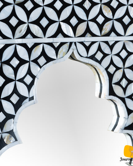 Moroccan Arch Mother of Pearl Inlay Mirror