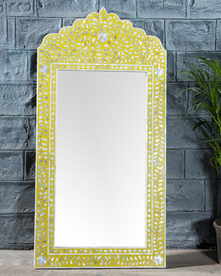 Maharani Mother Of Pearl Inlay Arch-Top Mirror