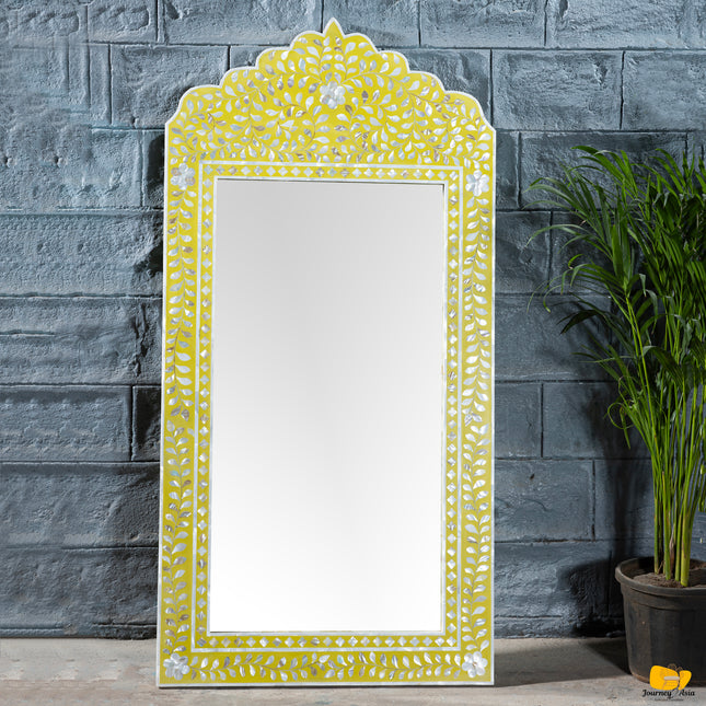 Maharani Mother Of Pearl Inlay Arch-Top Mirror