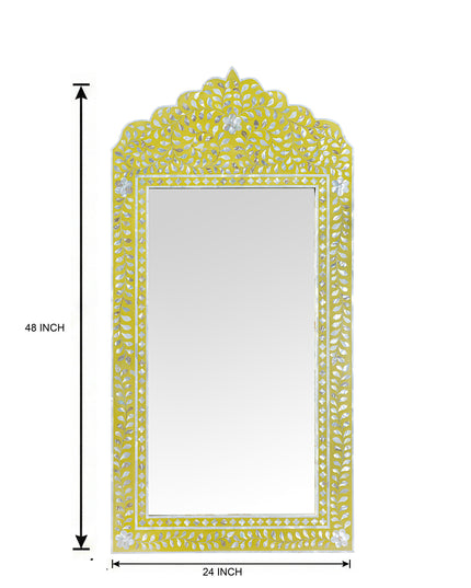 Maharani Mother Of Pearl Inlay Arch-Top Mirror