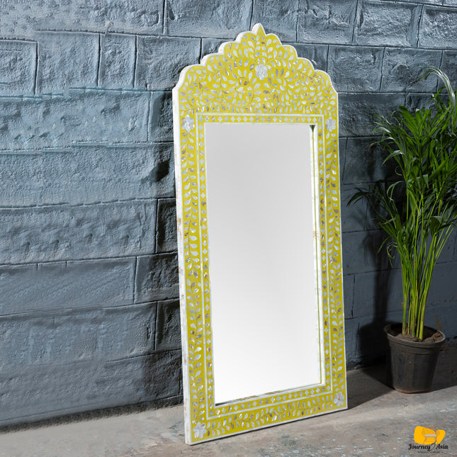 Maharani Mother Of Pearl Inlay Arch-Top Mirror
