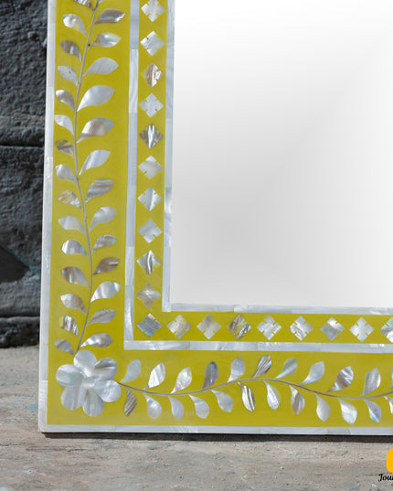 Maharani Mother Of Pearl Inlay Arch-Top Mirror