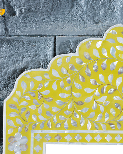 Maharani Mother Of Pearl Inlay Arch-Top Mirror