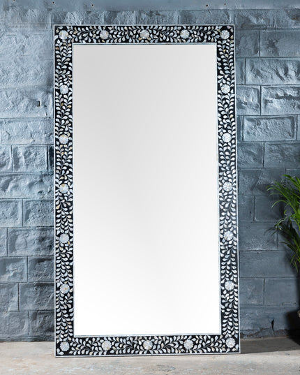 Floral Mother of Pearl Mirror