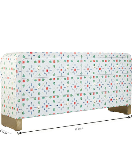 Peranakan-Inspired Bone Inlay Console Table