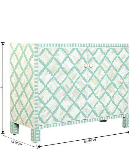 Clover Bone Inlay Cabinet