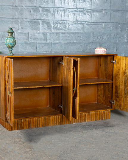 Abstract Relief Console Table