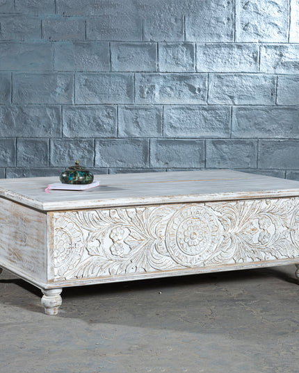 Vintage Rosette Storage Chest