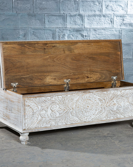 Vintage Rosette Storage Chest