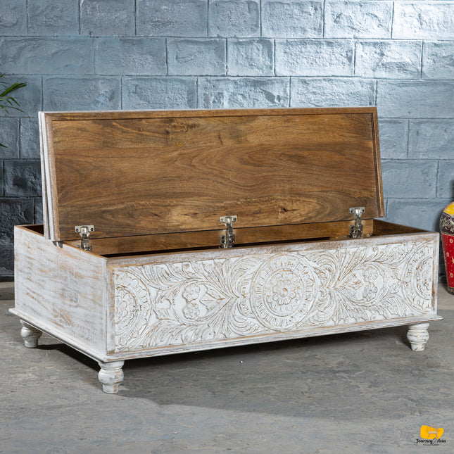 Vintage Rosette Storage Chest