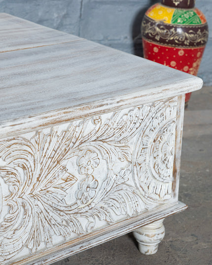 Vintage Rosette Storage Chest