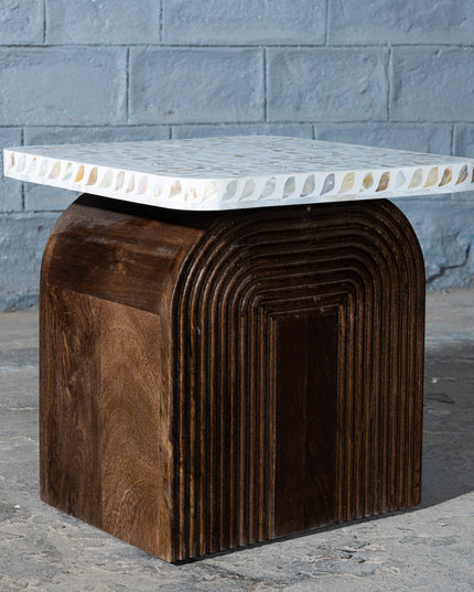 Retro Mother of Pearl Inlay Coffee Table – Set of 3