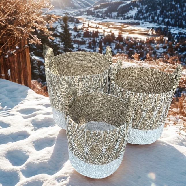 Alpine Macramé Storage Basket (Set of 3)
