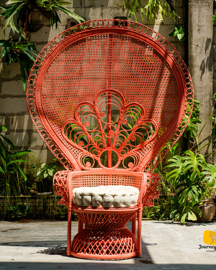 Maharani Peacock Rattan Lounge Chair