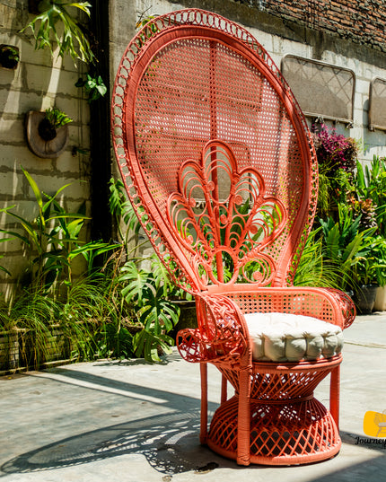 Maharani Peacock Rattan Lounge Chair