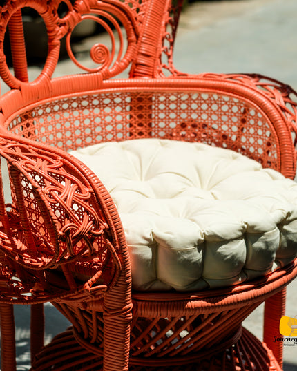 Maharani Peacock Rattan Lounge Chair