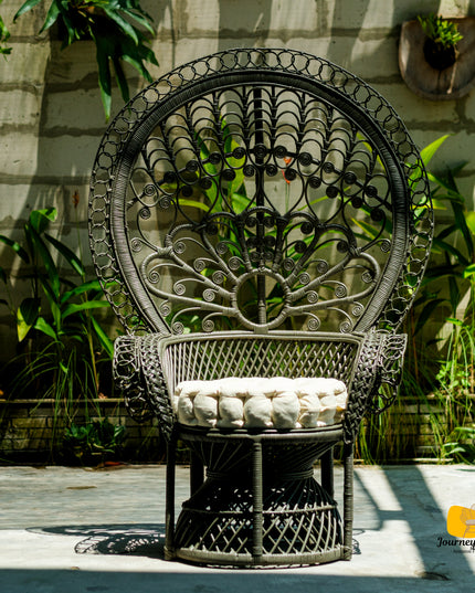 Maharani Peacock Rattan Lounge Chair
