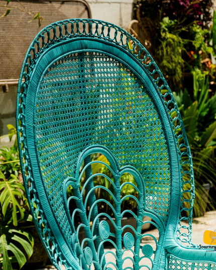 Maharani Peacock Rattan Lounge Chair