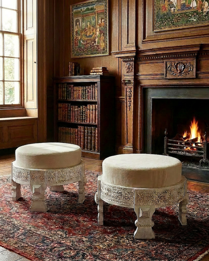 Jaipur Ottoman / Stool