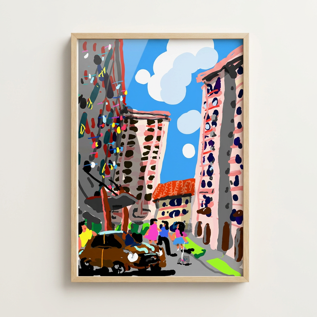 Heartland Colors |Singapore HDB Art Print